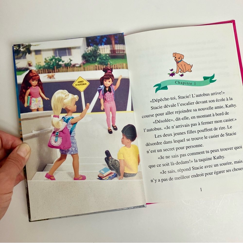 90s Vintage Barbie French Childrens Book "Mon meilleur ami" Livre 1999 Mattel - Picture 5 of 11